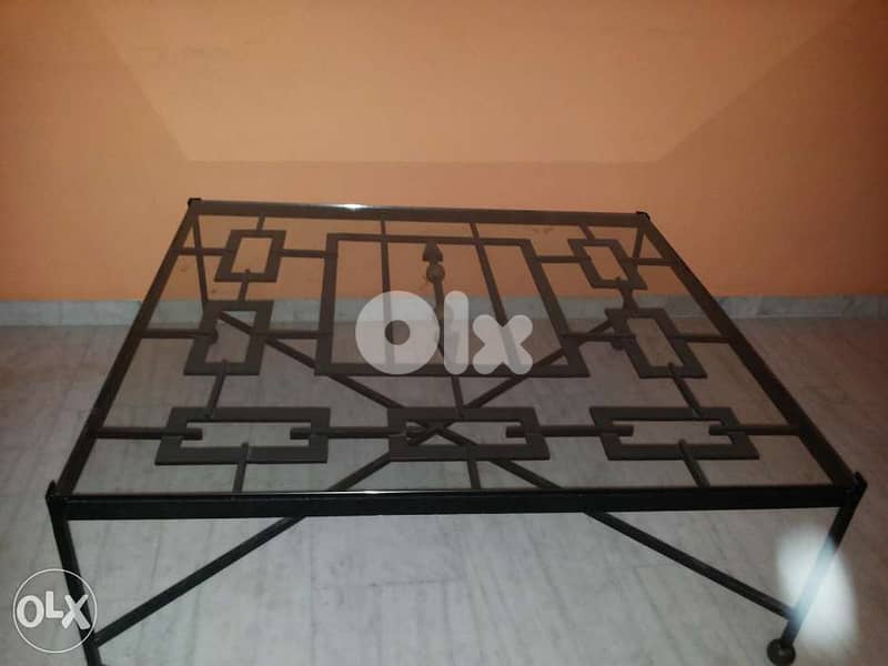 طاولة نصف table basse طاولة antiquité vintage 1