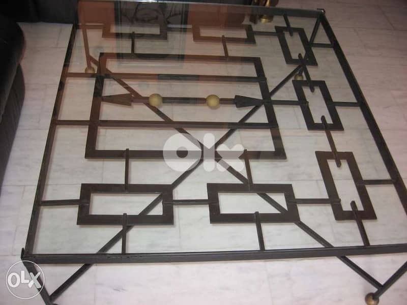 طاولة نصف table basse طاولة antiquité vintage 3