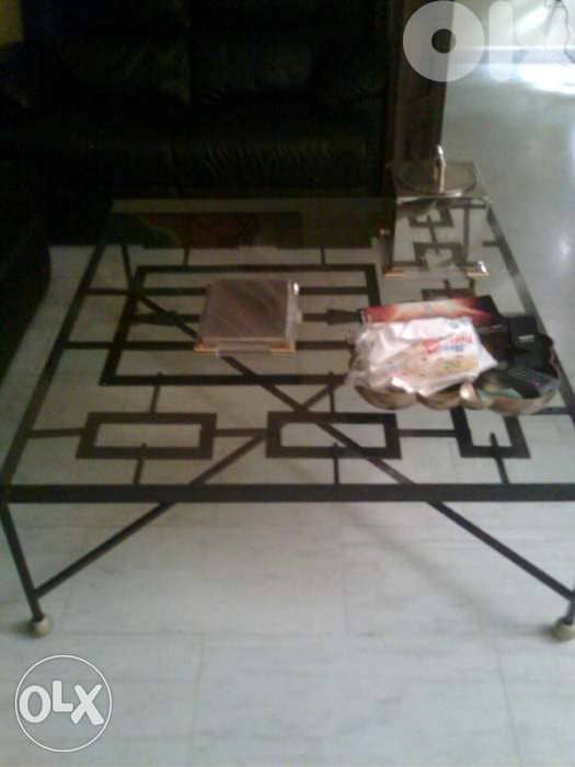 طاولة نصف table basse طاولة antiquité vintage 7