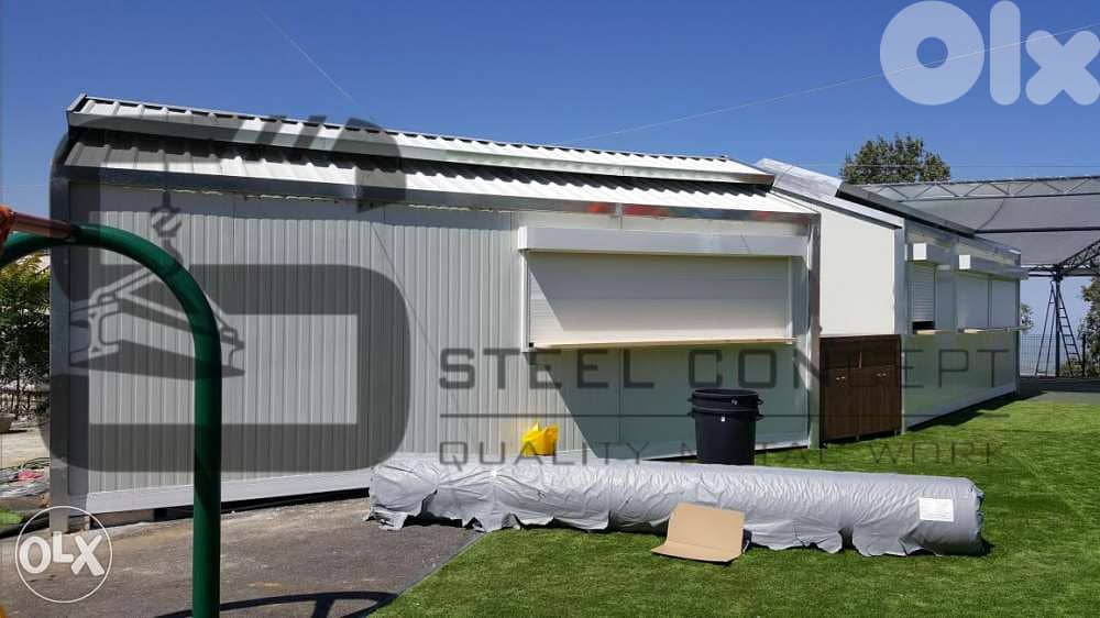 Steel Prefab Houses all sizes designs with decorations 3