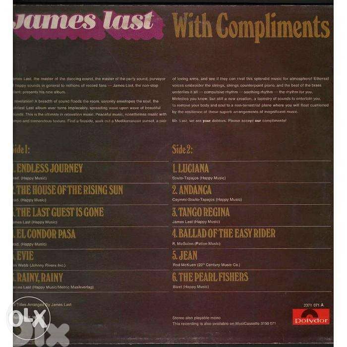 james last with compliments vinyl 1
