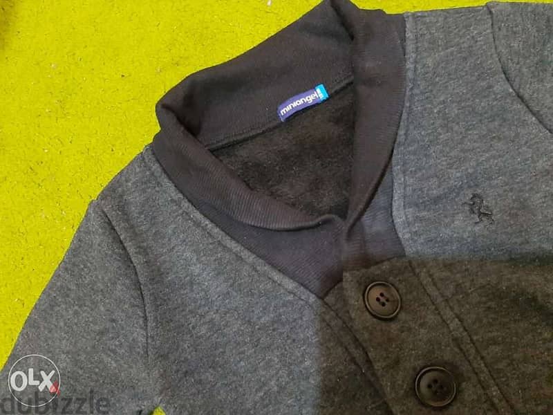 kids clothing, 12 months, black jacket for kids boy, miniangel brand 1