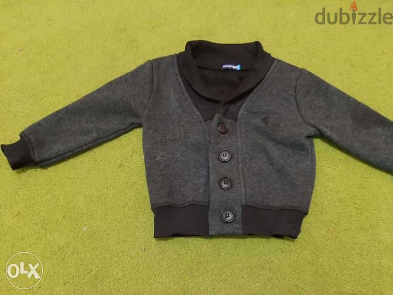 kids clothing, 12 months, black jacket for kids boy, miniangel brand 2