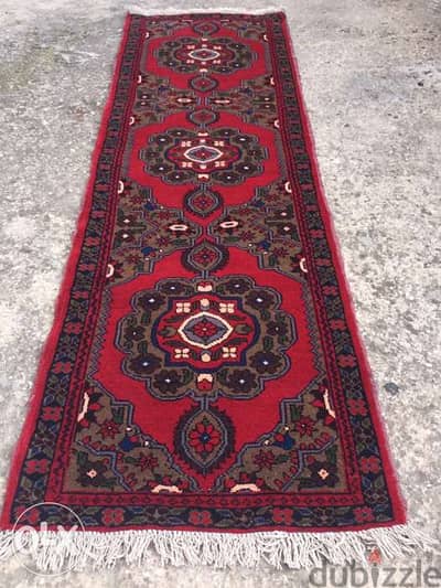 سجادة عجمية. شغل يدوي صوف 215/65. persian carpet. Tapis. Hand made