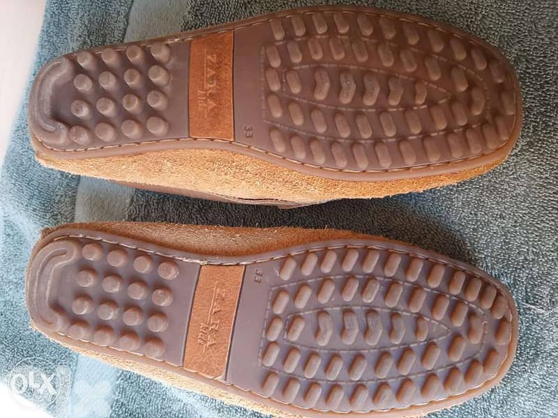 Zara shoes size 33 daim for boys still new 1