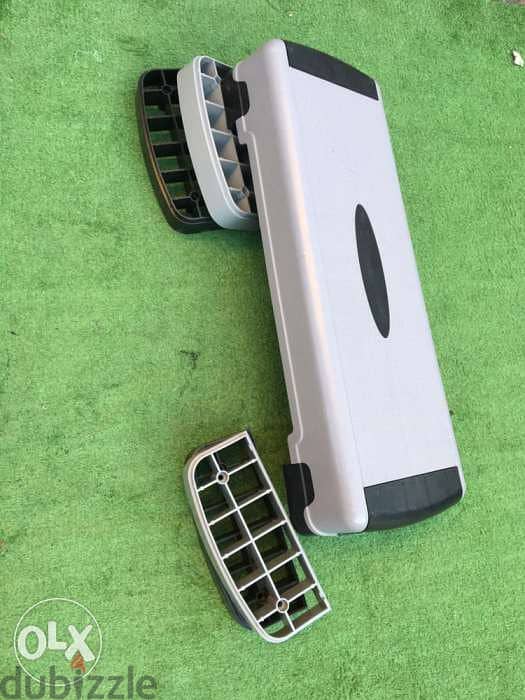 fitness aerobic step adjustable black & grey 0