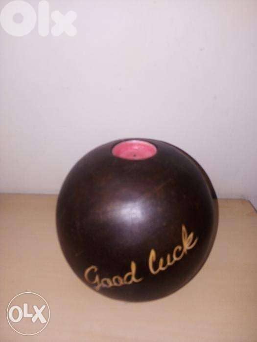 Decoravive heavy wooden small candle holder 15*15 cm approx 1