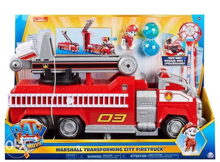 PAW Patrol, Marshall Movie Transforming City Fire Truck 0