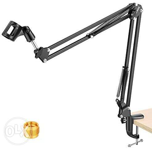 Adjustable Microphone Suspension Boom Scissor Arm Stand 0