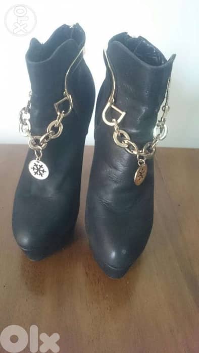 Boot high heels black 0