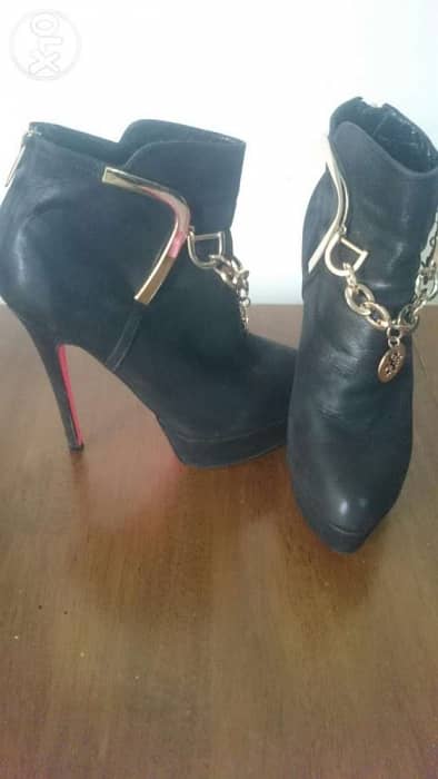 Boot high heels black 3
