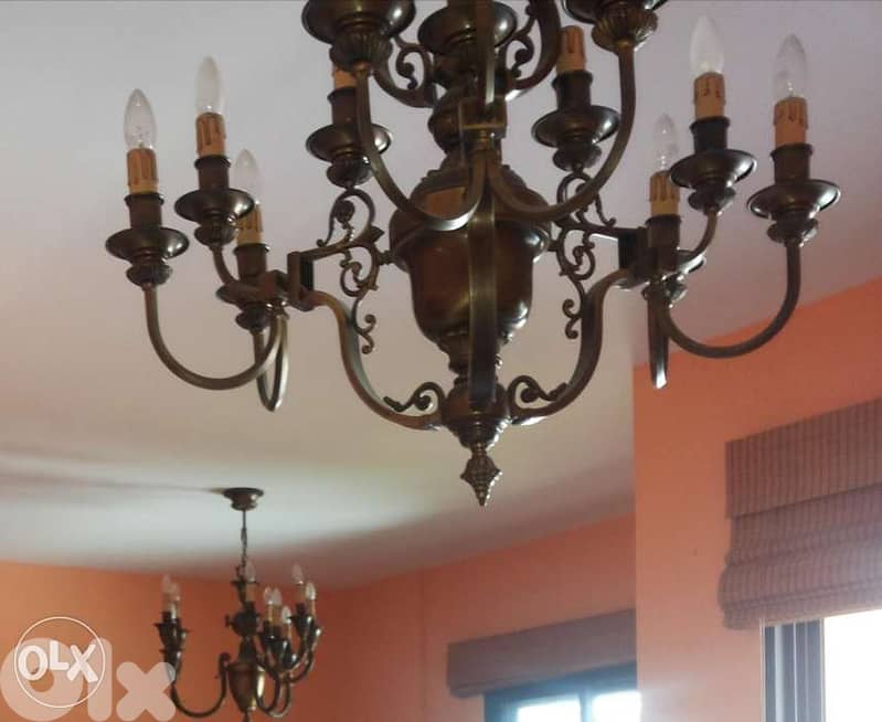 تريا نحاس copper / chandelier antiquité 2