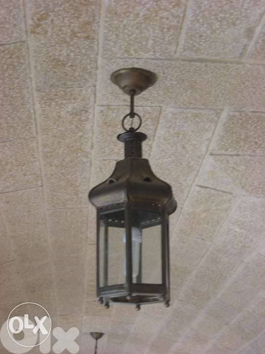 Chandelier antiquité, فانوس نحاس / تريا 2