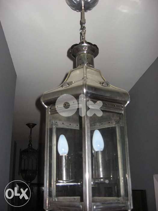 Chandelier antiquité, فانوس نحاس / تريا 3