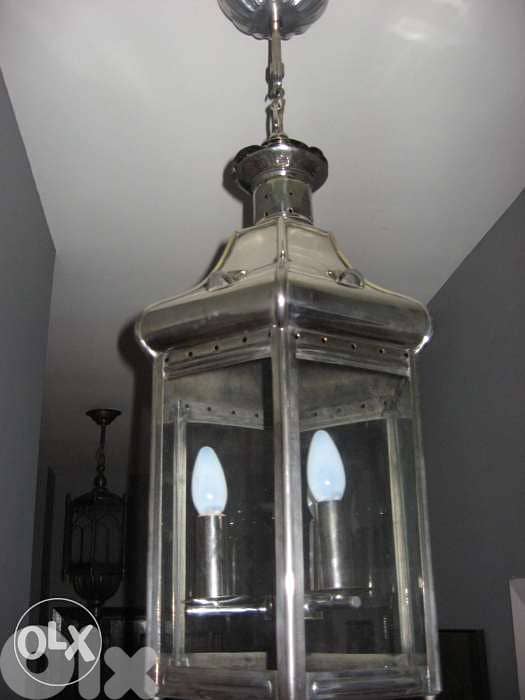 Chandelier antiquité, فانوس نحاس / تريا 5