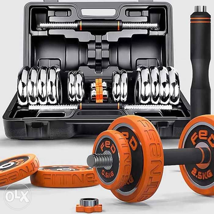 30KG Fitness Detachable Multifunctional Weight Adjustable Dumbbells 0