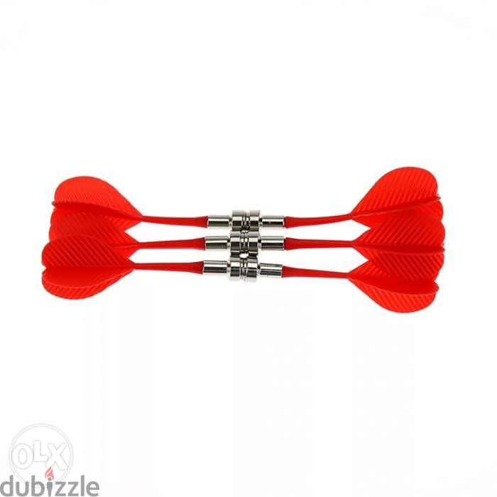 Plastic flight for magnetic darts 1