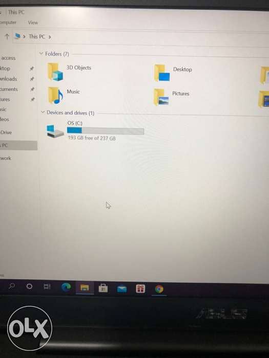 asus i7 8 gen 16 ram 2 vga 256 ssd 7