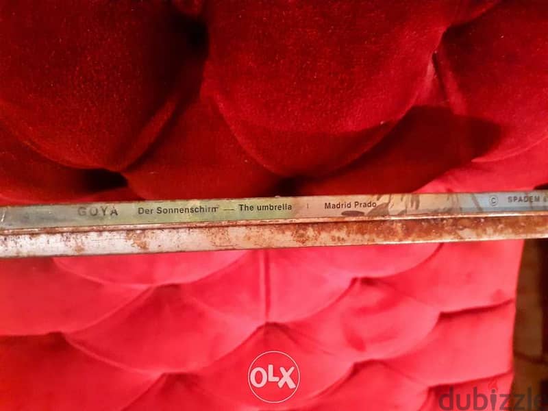 أنتيك علبة تلوين قديمة معدن إسبانية مع الأقلام 2