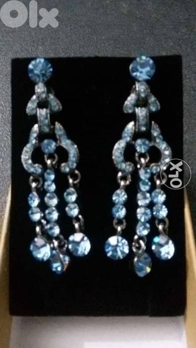 Sky Blue Zircon Earings 1