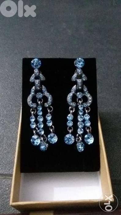 Sky Blue Zircon Earings 2