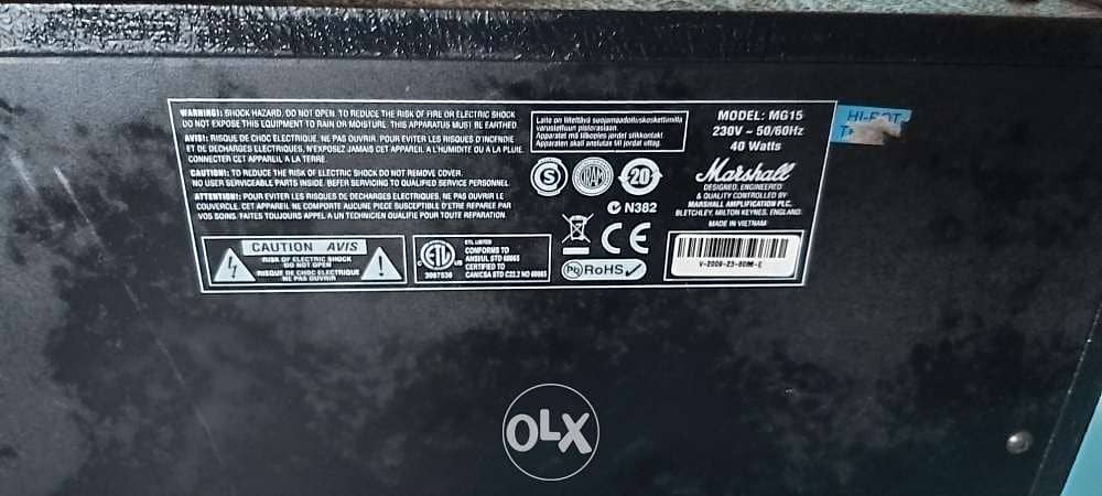 Marshall MG 15watt90$. 3