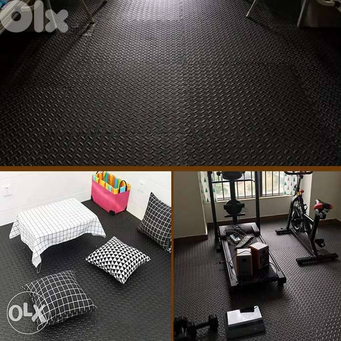 Black foam mat 1m*1m*2.5cm EVA 4