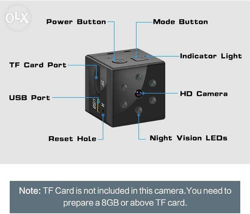 Mini Camera Espion,Full HD 1080P Portable sans Fil - 4$ delivery 6