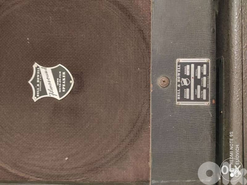 Very Rare Antique U. S. A Filmosound 179 projctr full kit with speaker 4