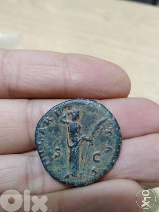 Ancient Roman Queen Faustina Coin wife of Marcus Aurelius year 147 AD 1