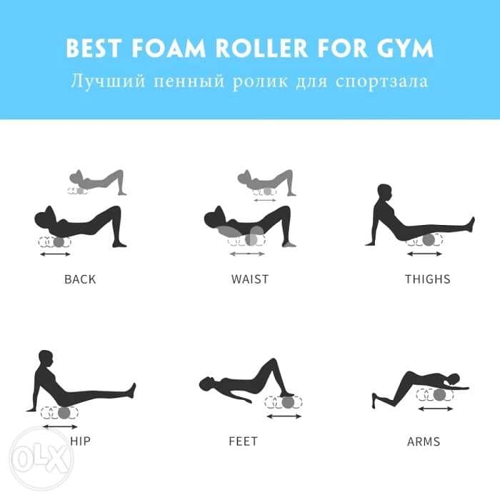 Fitness Equipment Pilates Eva Foam Roller 1