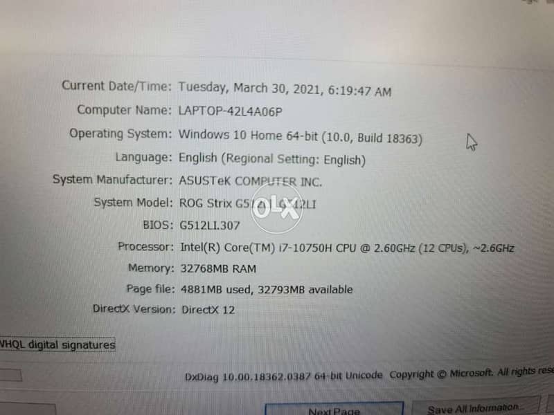 Asus ROG Strix G15 3