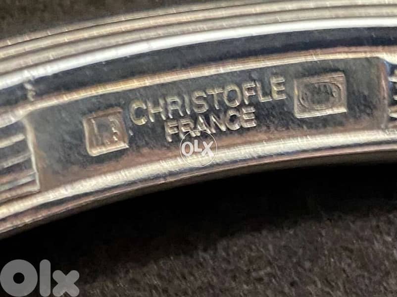 verry rare Christofle big serving tray with handles with box 7