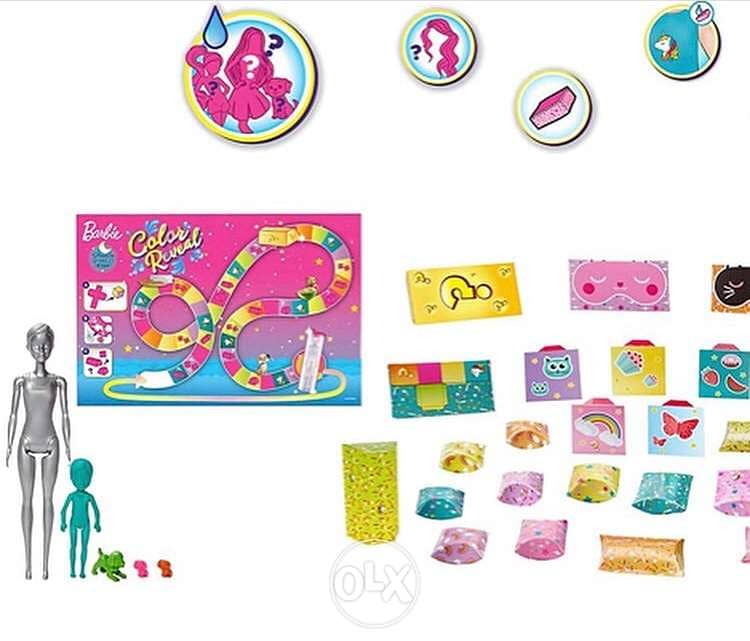 Barbie Color Reveal Set with 50+ Surprises Including 2 Dolls, 3 Pets & 0