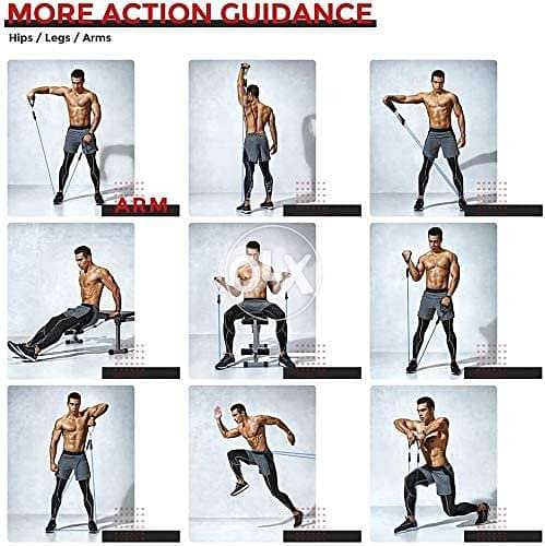 Resistance Bands Set (11pcs) Original Nature Latex 6