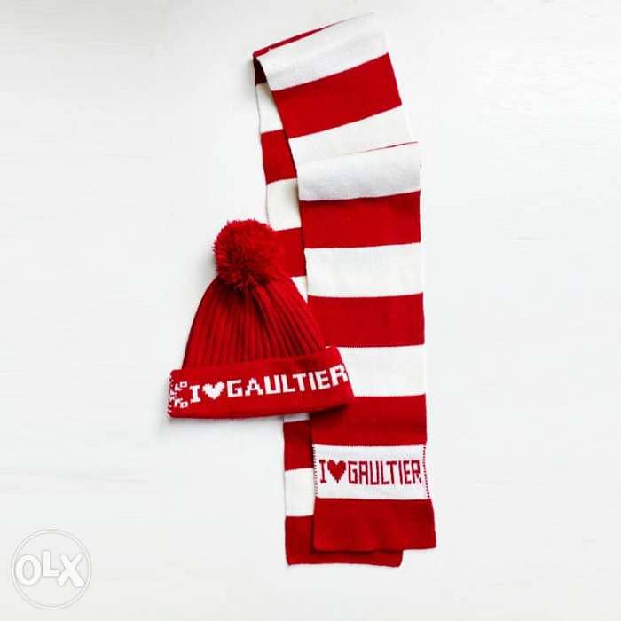 Gaultier hat and scarf 0