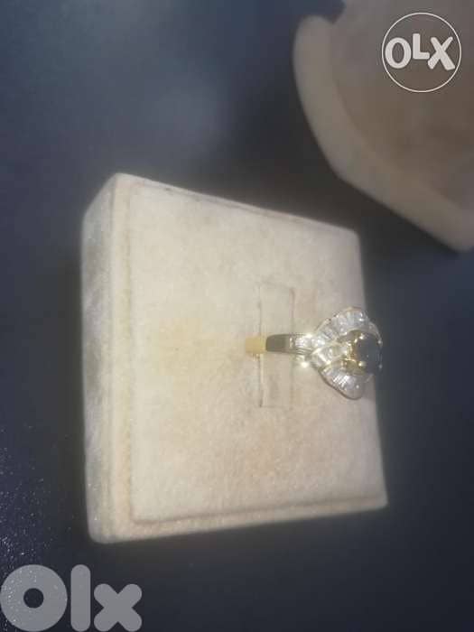 Vintage diamond & saphire ring 3