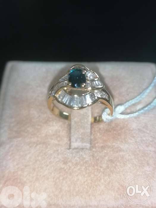 Vintage diamond & saphire ring 4