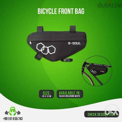 Bike black front bag