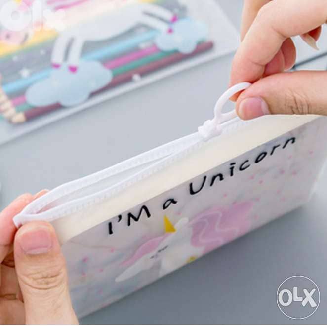 Cute Unicorns transparent pouch 3