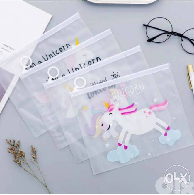 Cute Unicorns transparent pouch 4