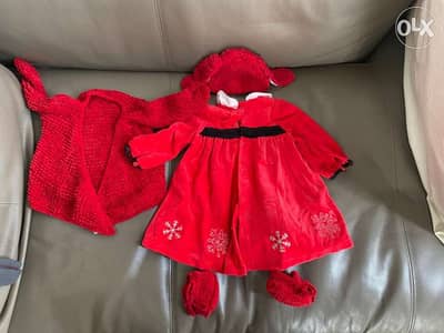 santa clause full set for baby girl - Mamas&Papas 9-12cm