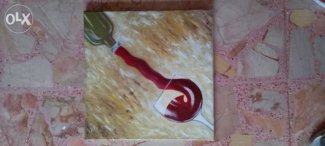 ' Cheers ' Acrylic painting 40x40