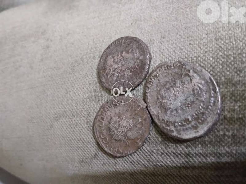 Set  three Silver Billion Roman coins Emperor Valerian& son Gallienuis 0