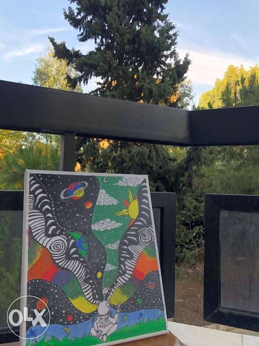 astronaut art painting 1