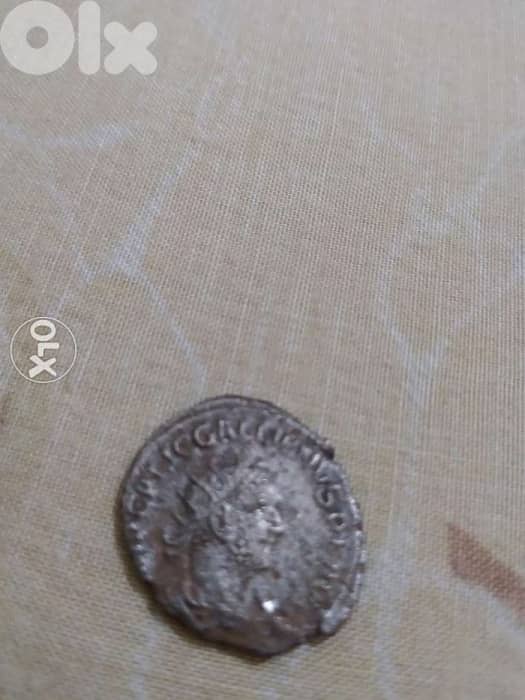 Roman Silvered Billion coin for Emperor Valerian year 255 AD 0
