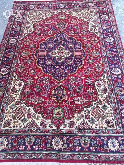 سجاد عجمي . شغل يدوي صوف تبربز. persian carpet. Hand made 2