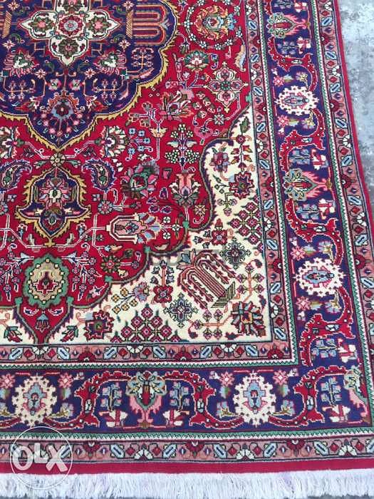 سجاد عجمي . شغل يدوي صوف تبربز. persian carpet. Hand made 6