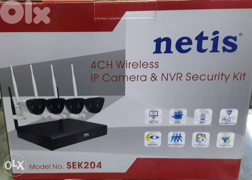 4 camera wirless w dvr w 4 cable 0