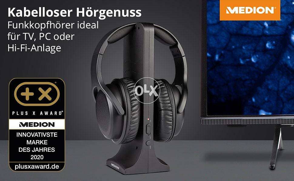 MEDION Wireless Over-Ear Headphones 15 m Range/ 4$ delivery 0